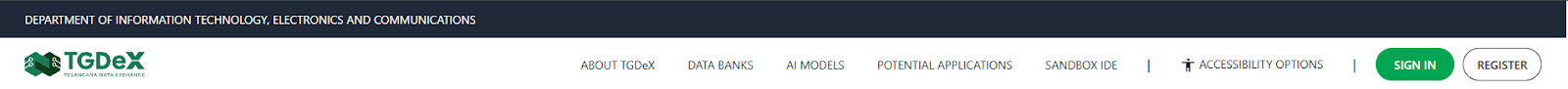 Pre-Login Navigation Bar